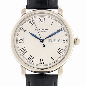 Mont Blanc  128686 Automatic Stainless Steel Silvery & White