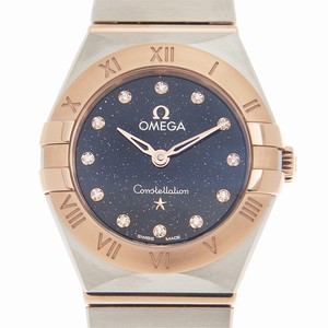 Omega CONSTELLATION 131.20.25.60.53.002  Quartz 18kt Rose Gold & Steel Blue 