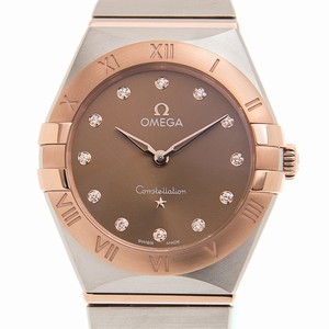 Omega CONSTELLATION 131.20.28.60.63.001 Quartz 18kt Rose Gold & Steel Brown 