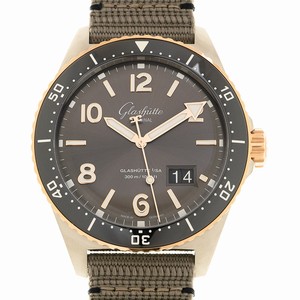 Glashutte SENATOR PANORAMA DATE 1-36-13-04-91-34 Automatic 18kt Rose Gold & Steel Gray