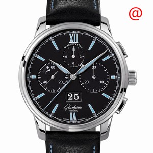 Glashutte SENATOR MANUAL WINDING SKELETONIZED 1-37-01-03-02-35 Automatic Stainless Steel Black