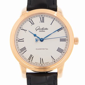 Glashutte SENATOR MANUAL WINDING SKELETONIZED 1-39-59-01-05-04 Automatic 18kt Rose Gold White