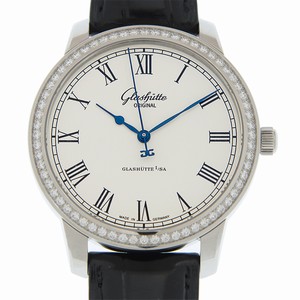 Glashutte SENATOR MANUAL WINDING SKELETONIZED 1-39-59-01-12-04 Automatic Stainless Steel White