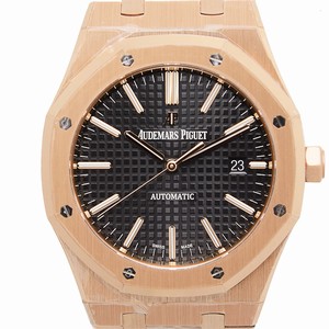 Audemars Piguet ROYAL OAK 15400OR.OO.1220OR.01 Automatic 18kt Rose Gold Black