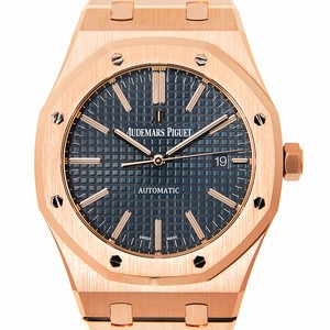 Audemars Piguet ROYAL OAK 15400OR.OO.1220OR.03 Automatic 18kt Rose Gold Blue 