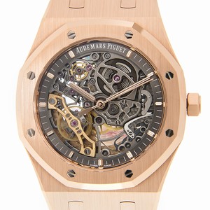 Audemars Piguet ROYAL OAK 15407OR.OO.1220OR.01 Automatic 18kt Rose Gold Dark grey 