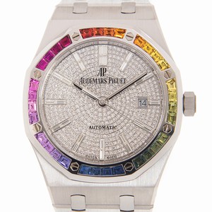 Audemars Piguet ROYAL OAK 15413BC.YY.1220BC.01 Automatic 18kt White Gold & Ruby Silver