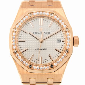 Audemars Piguet ROYAL OAK 15451OR.ZZ.1256OR.01 Automatic 18kt Rose Gold & Diamonds Silvery & White