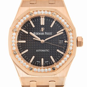 Audemars Piguet ROYAL OAK 15451OR.ZZ.1256OR.04 Automatic 18kt Rose Gold & Diamonds Brown 