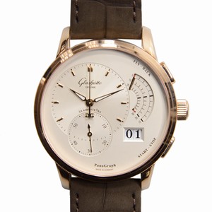 Glashutte PANO 1-61-03-25-15-05 Manual Wind 18kt Rose Gold Silver