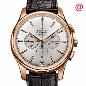 Zenith CAPTAIN 18.2110.400/01.C498 Automatic 18kt Rose Gold Silver