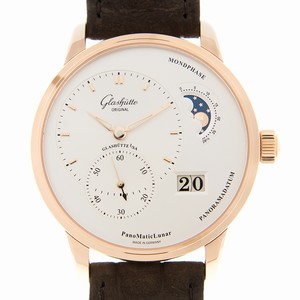 Glashutte PANO 1-90-02-45-35-04 Automatic 18kt Rose Gold Silver