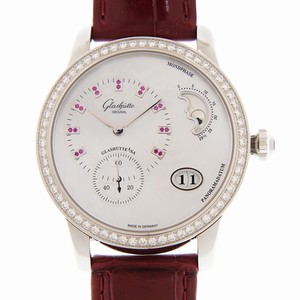 Glashutte PANO 1-90-12-05-30-01 Automatic 18kt White Gold White