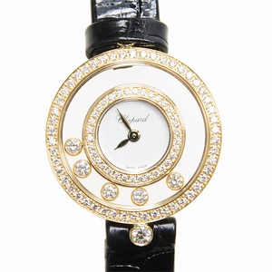 Chopard HAPPY DIAMONDS 203957-0201 Quartz 18kt Gold & Diamond White