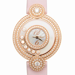 Chopard HAPPY DIAMONDS 209341-5001 Quartz 18kt Rose Gold & Diamonds Transparent Skull