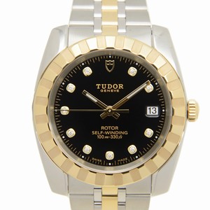 Tudor CLASSIQUE 21013-62583-10DI-BK Automatic 18kt Gold & Steel Black