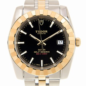 Tudor CLASSIC 21013-62583-BK Automatic 18kt Gold & Steel Black