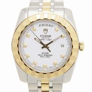 Tudor CLASSIQUE 23013-62113-10DI-WT Automatic 18kt Gold & Steel White