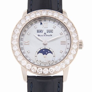 Blancpain LEMAN 2360-1991A-55B Automatic 18kt White Gold & Diamond White