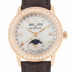 Blancpain WOMEN 2360-2991A-55A Automatic 18kt Rose Gold & Diamonds White