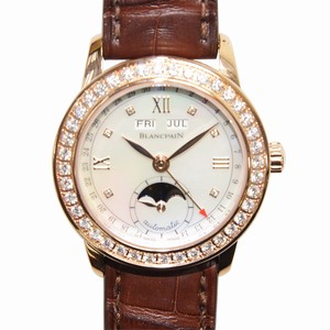 Blancpain LEMAN 2360-2991A-55B Automatic 18kt Rose Gold & Diamonds White