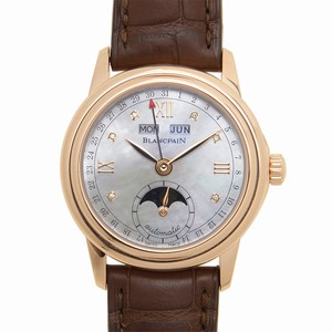 Blancpain WOMEN 2360-3691A-55B Automatic 18kt Rose Gold Silvery & White
