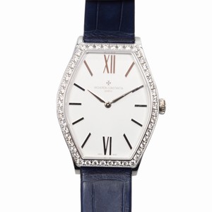 Vacheron Constantin MALTE 25530/000G-9741 Quartz 18kt White Gold & Diamond Silvery & White