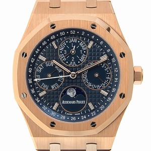 Audemars Piguet ROYAL OAK 26574OR.OO.1220OR.02 Automatic 18kt Rose Gold Blue 