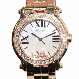 Chopard HAPPY SPORT 274189-5007 Quartz 18kt Rose Gold & Diamonds White