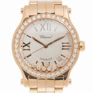 Chopard HAPPY SPORT 274808-5004 Automatic 18kt Rose Gold & Diamonds White