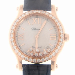 Chopard HAPPY SPORT 274808 5006 Automatic 18kt Rose Gold & Diamonds White