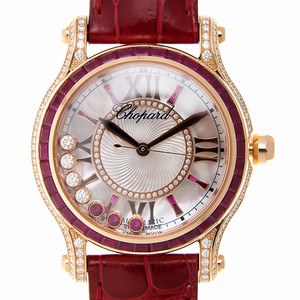 Chopard HAPPY SPORT 274891-5004 Automatic 18kt White Gold & Ruby White