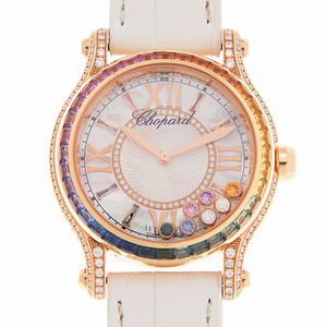 Chopard HAPPY SPORT 274891-5007 Automatic 18kt Rose Gold & Sapphire White
