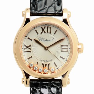 Chopard HAPPY SPORT 274893-5001 Automatic 18kt Rose Gold Silver