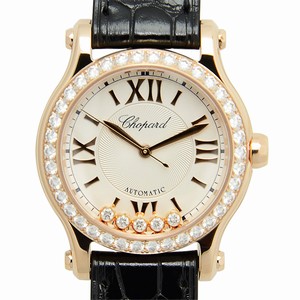 Chopard HAPPY SPORT 274893-5002 Automatic 18kt Rose Gold & Diamonds Silver