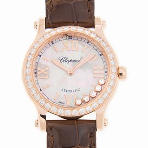 Chopard HAPPY SPORT 274893-5010 Automatic 18kt Rose Gold & Diamonds White