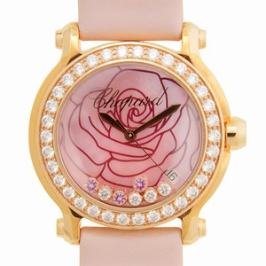 Chopard HAPPY SPORT 277473-5011 Quartz 18kt Rose Gold & Diamonds Pink