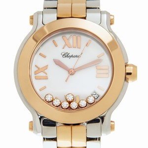 Chopard HAPPY SPORT 278488-9001 Quartz 18kt Rose Gold & Steel White