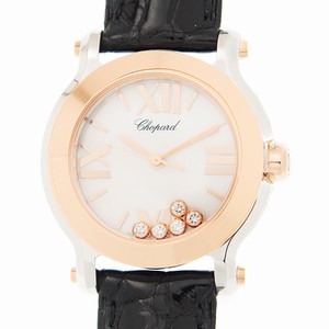 Chopard HAPPY SPORT 278509-6002 Quartz 18kt Rose Gold White