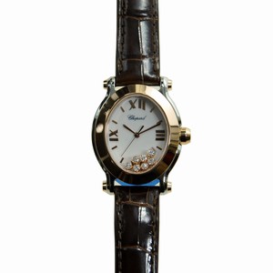 Chopard HAPPY SPORT 278546-6001 Quartz 18kt Rose Gold & Steel White