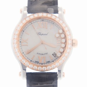 Chopard HAPPY SPORT 278559-6006 Automatic 18kt Rose Gold & Diamonds White