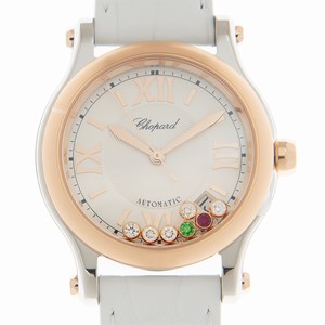 Chopard HAPPY SPORT 278559-6020  Automatic 18kt Rose Gold & Steel Silver