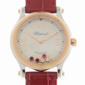 Chopard HAPPY SPORT 278573-6026 Automatic 18kt Rose Gold Silver
