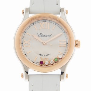 Chopard HAPPY SPORT 278573-6028  Automatic 18kt Rose Gold & Steel Silver