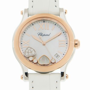 Chopard HAPPY HEARTS 278582-6009  Quartz 18kt Rose Gold & Steel White