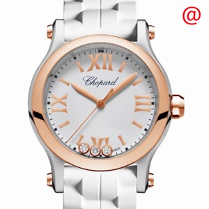 Chopard HAPPY SPORT 278590-6001 Quartz 18kt Rose Gold & Steel White