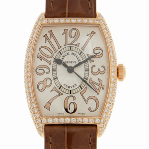 Franck Muller CINTREE CURVEX 2852 H SC REL D (5N) Automatic 18kt Rose Gold & Diamonds White