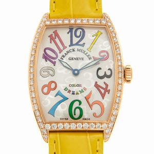 Franck Muller CINTREE CURVEX 2852 QZ COL DRM D 1R (5N) Quartz 18kt Rose Gold & Diamonds Silver