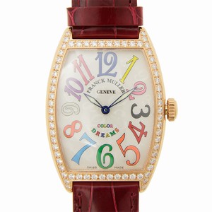 Franck Muller CINTREE CURVEX 2852 QZ COL DRM D 1R (5N) Quartz 18kt Rose Gold & Diamonds Silver