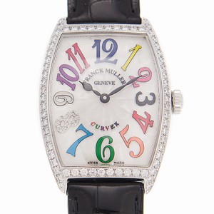 Franck Muller CINTREE CURVEX 2852 QZ COL DRM D 1R CD8 (AC) Quartz Stainless Steel & Diamonds White